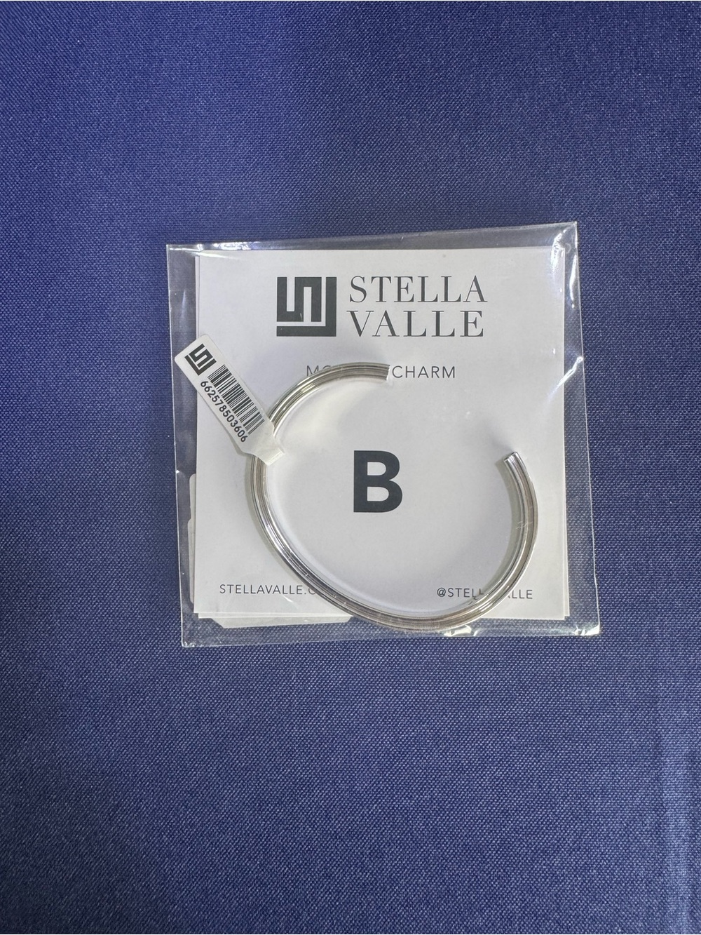 Stella Valle Silver “B” Bracelet - Silver